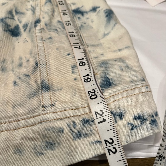 NWT Free People size M Rumors denim jacket in Tie Dye - Picture 10 of 12